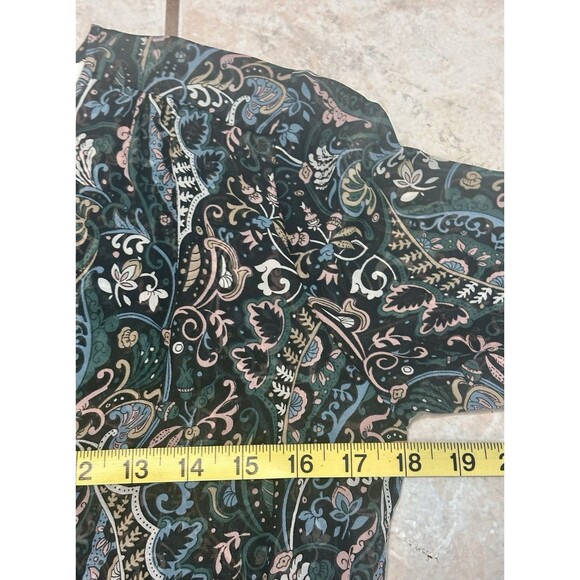 Veronica Beard Size 2 Gayle Floral Print Surplice Silk Blouse Boho Feminine - Picture 7 of 11